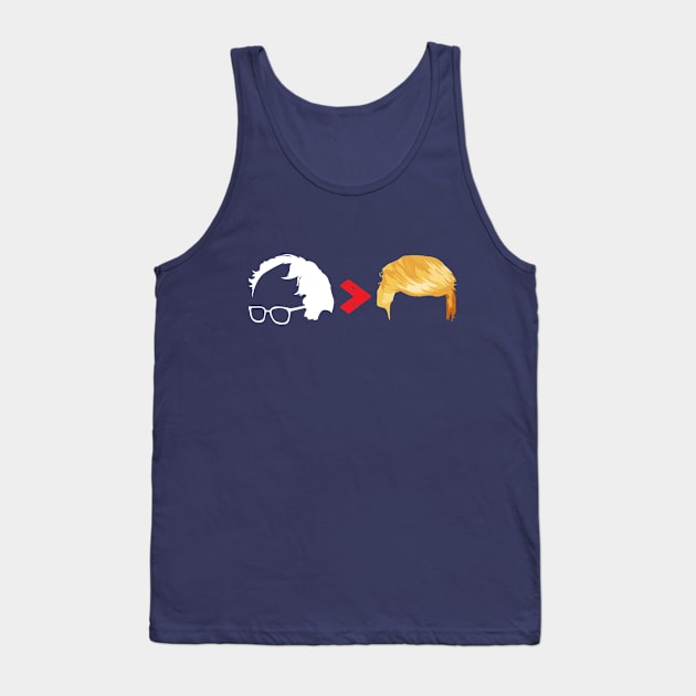 Bernie Sanders > Trump Tank Top by Rebrand